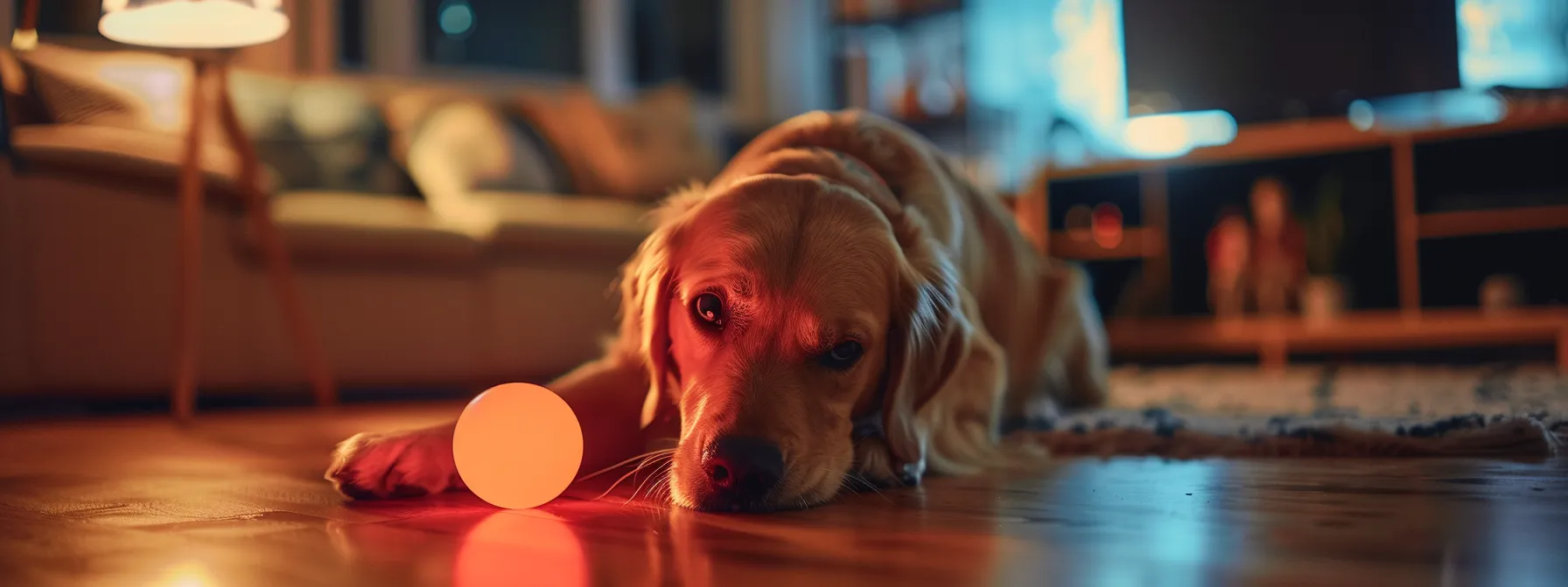 a dog eagerly engages with an interactive toy, focusing intently on solving a mental challenge.