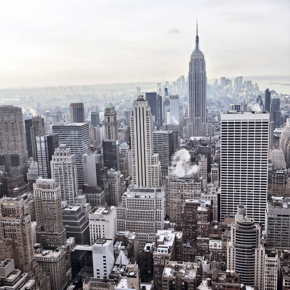 a city with tall buildings