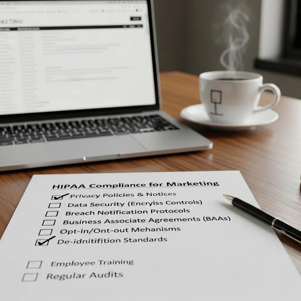 Checklist for HIPAA compliance in addiction treatment marketing