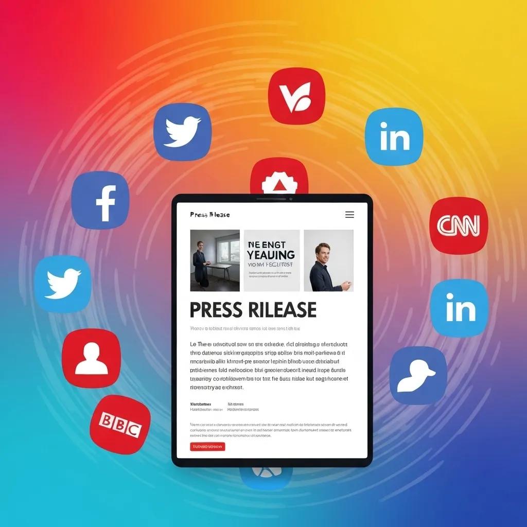 Press release shared across digital platforms, illustrating brand awareness and recognition strategies
