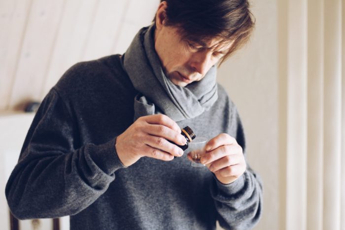 a man holding a phone