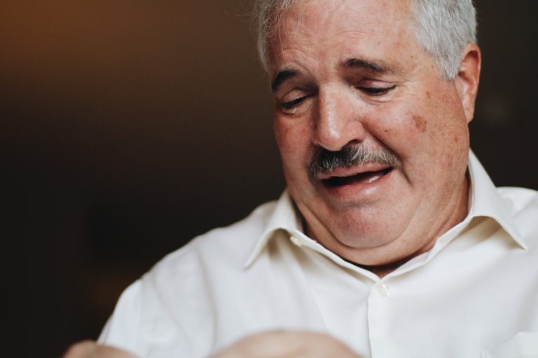 a man with a mustache