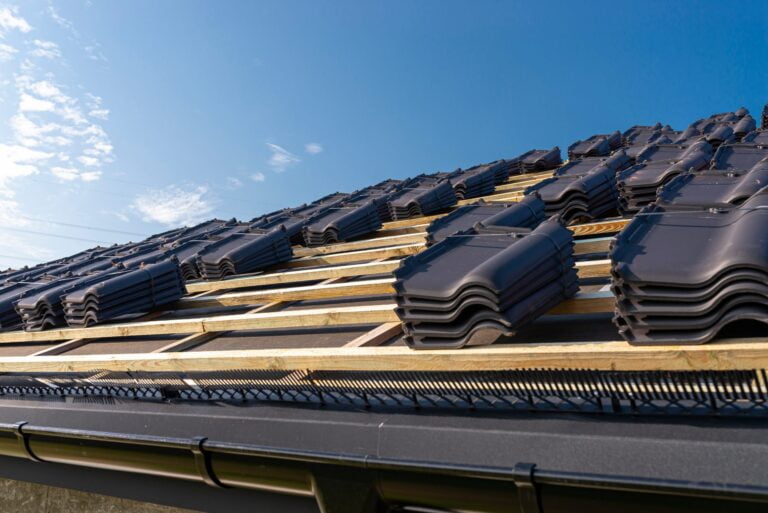 roof with materials