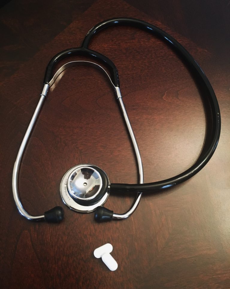a close-up of a stethoscope