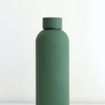 a green plastic bottle