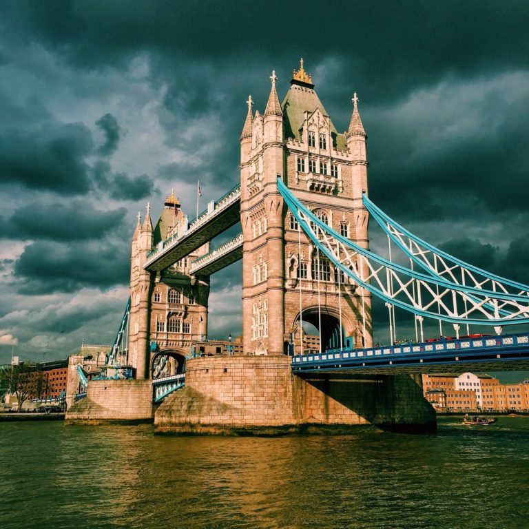 a large bridge over water