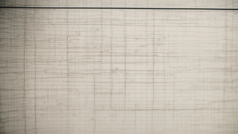 a whiteboard filled with various straight lines crossing through a grid, each labeled with a different equation.