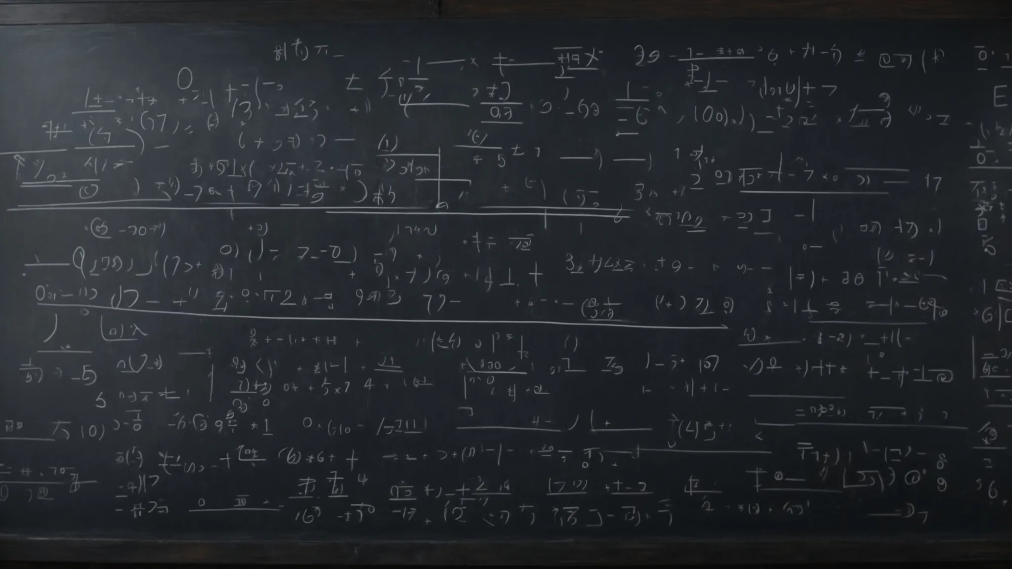 a chalkboard filled with quadratic equations, showcasing various solving techniques.