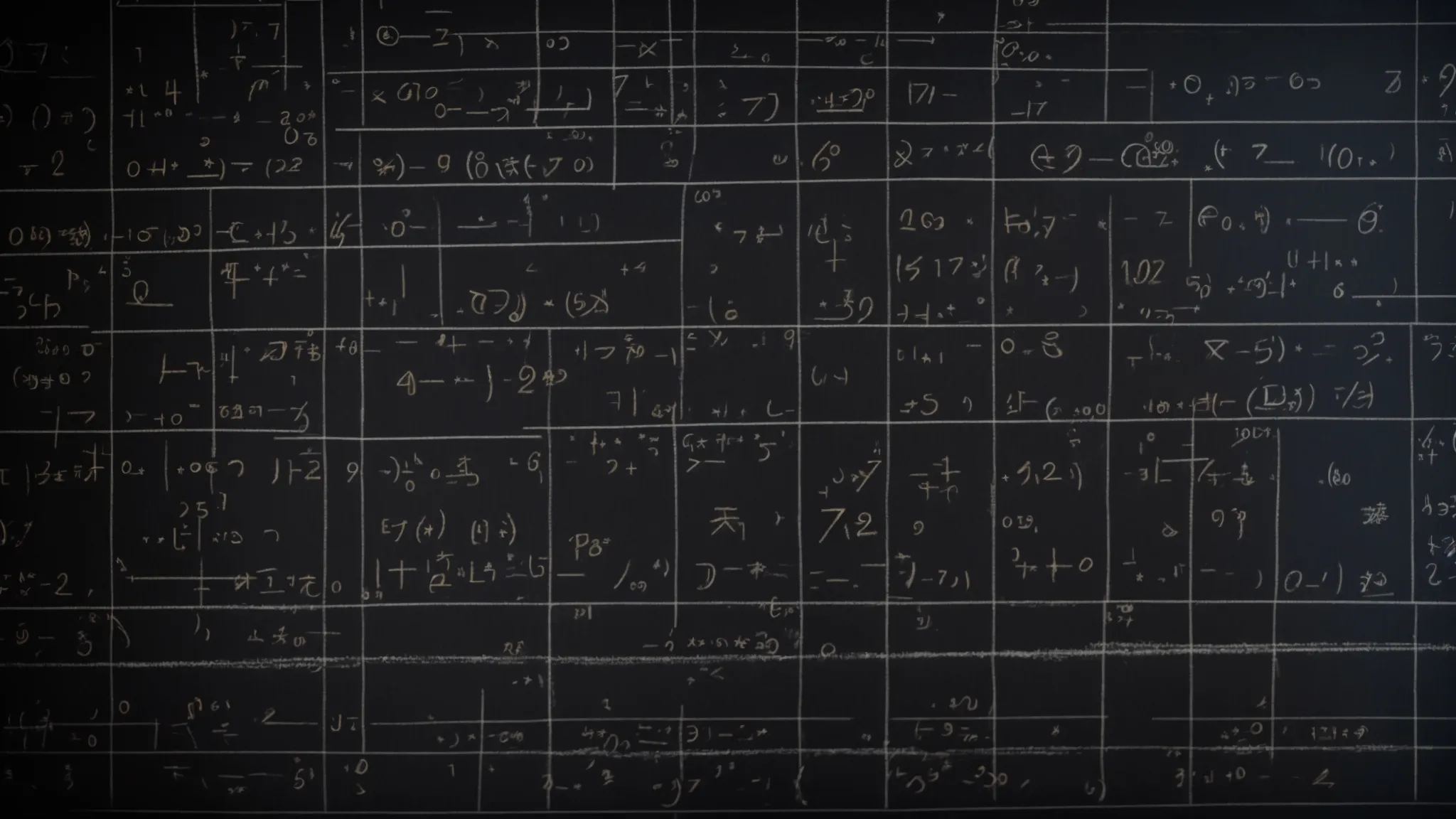 a chalkboard filled with linear equations and graphs, illustrating their application in solving real-world problems.