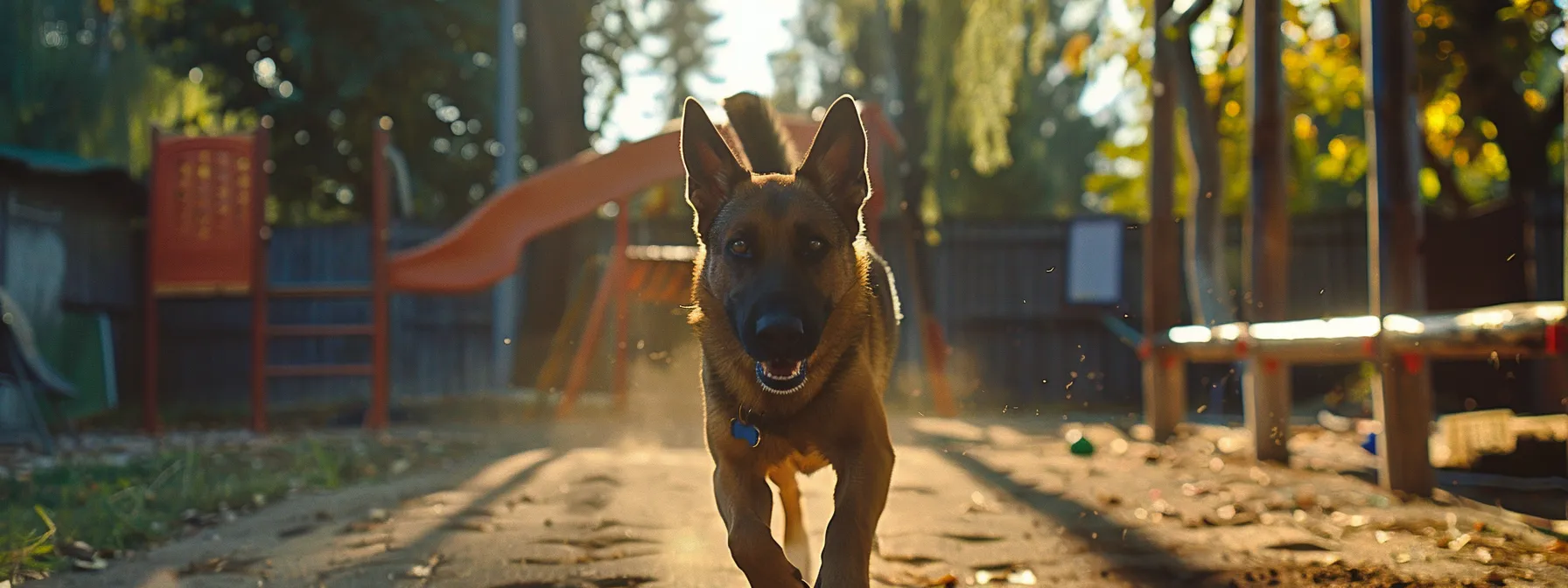 a dog obeying advanced voice commands while completing an obstacle course.