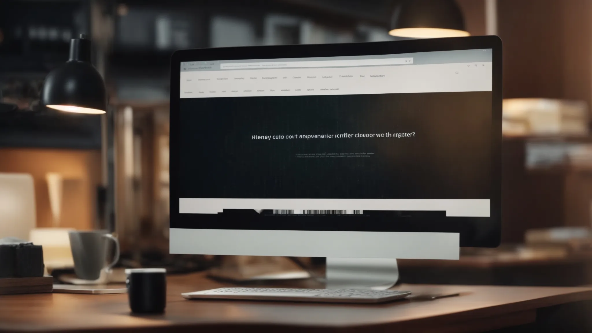 a webpage swiftly loading on a computer screen, symbolizing enhanced website performance.