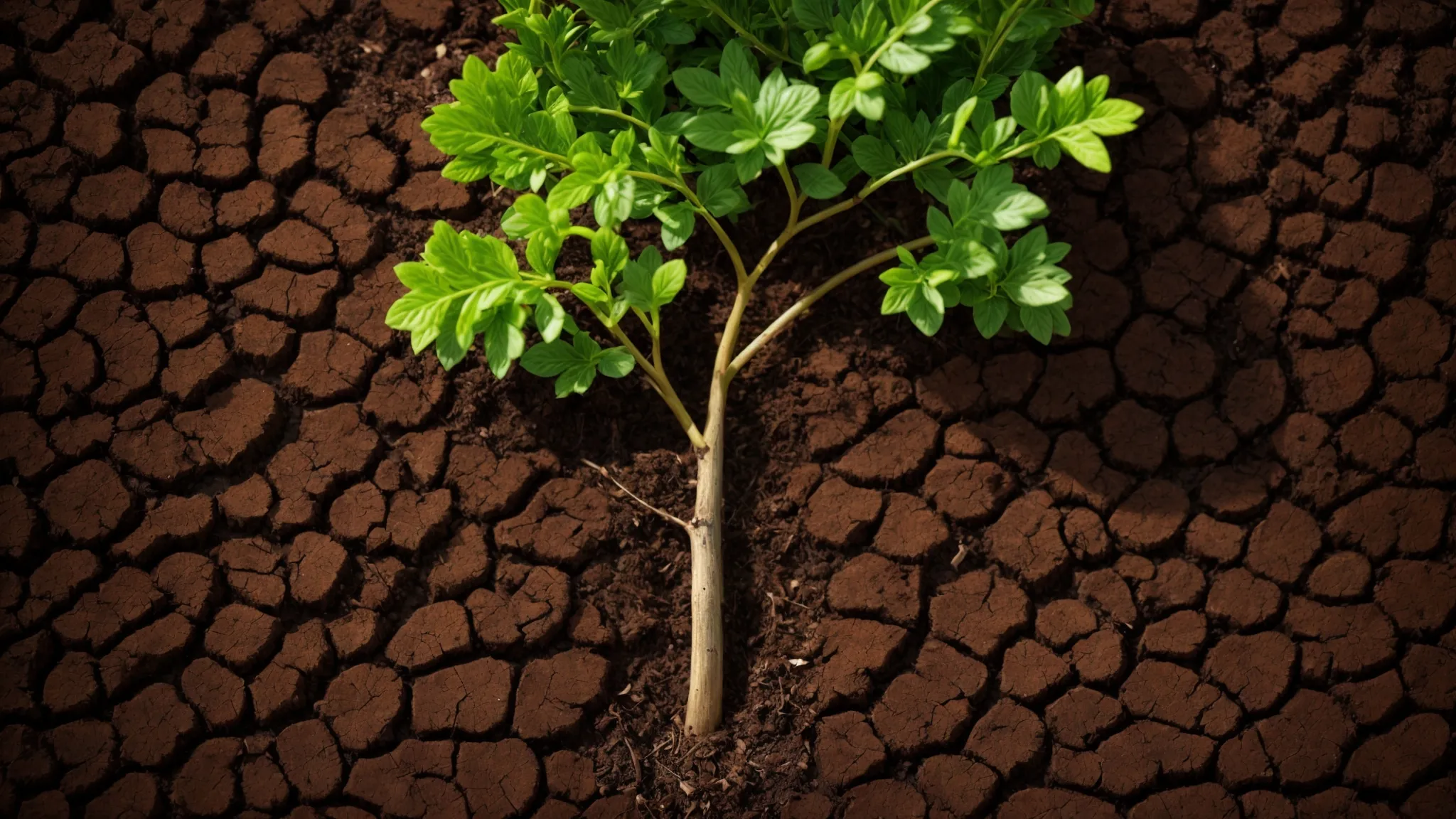 a vibrant oak sapling peers up through fertile earth, symbolizing the growth and potential nurtured by timely support.