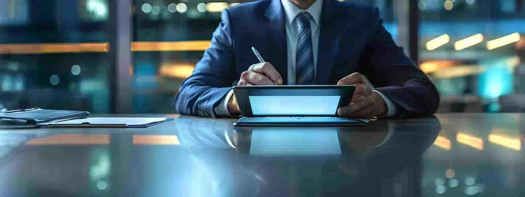 a focused view of a professional consultant seated at a sleek conference table in a modern office, analyzing a detailed roof repair cost estimate on a digital tablet, with sharp lighting highlighting the complexity of the data and the serious ambiance of financial planning in las vegas. a focused view of a professional consultant seated at a sleek conference table in a modern office, analyzing a detailed roof repair cost estimate on a digital tablet, with sharp lighting highlighting the complexity of the data and the serious ambiance of financial planning in las vegas.