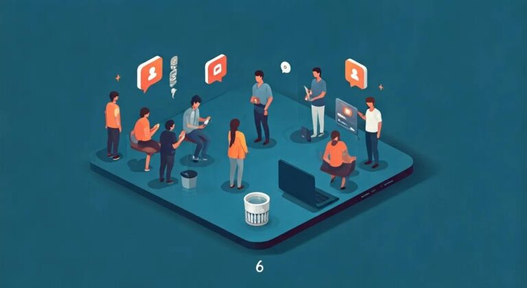 Diverse individuals interacting with social media platforms, illustrating the influence of algorithms on user engagement