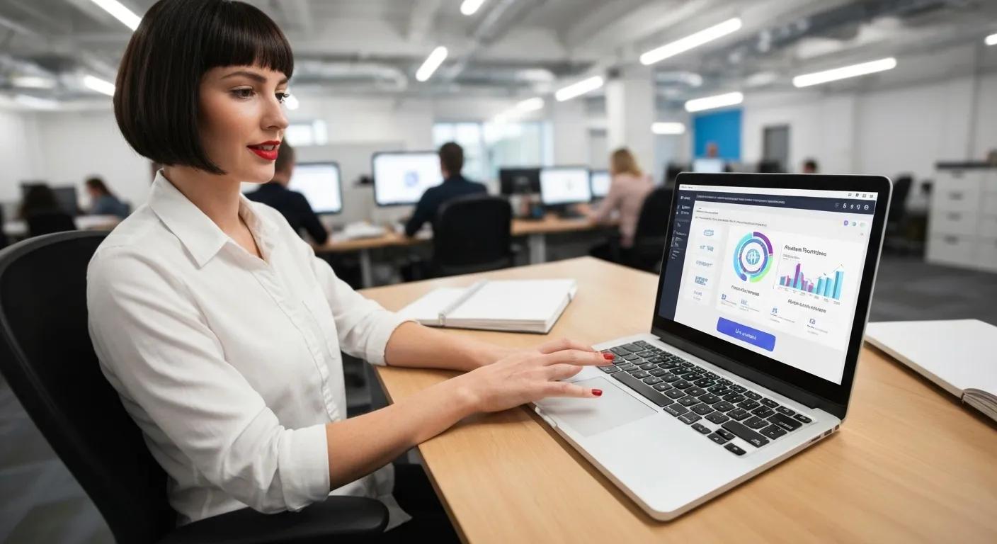 A marketing agency showcasing its white-labeled press release platform to prospective clients, highlighting brand consistency and professionalism.