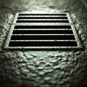 Vibrant spring lawn with lush grass and flowers, depicting lawn care activities